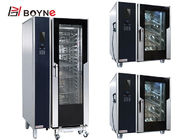 20 Tray Combi Oven Boiler Bake And Steam Function For Canteen Hotel Kitchen