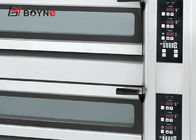 High Temperature Commercial Baking Oven Three Deck Nine Trays